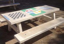Mesa de Juegos Múltiples modelo Picnic Mesa de picnic tres juegos