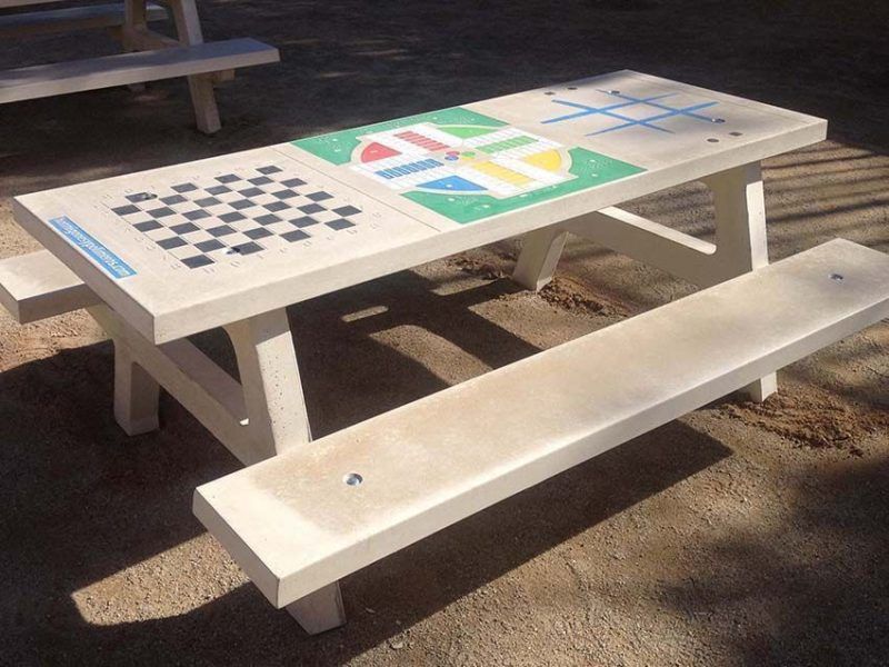 Mesa de tres juegos Mesa de picnic tres juegos