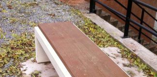 Banco hormigón imitación madera Banco de hormigón madera modelo Precal