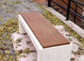 Banco de hormigón madera modelo Precal
